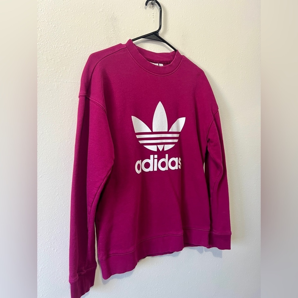 Adidas Original Logo Trefoil French Terry Crewneck Sweatshirt - XS - Picture 7 of 10